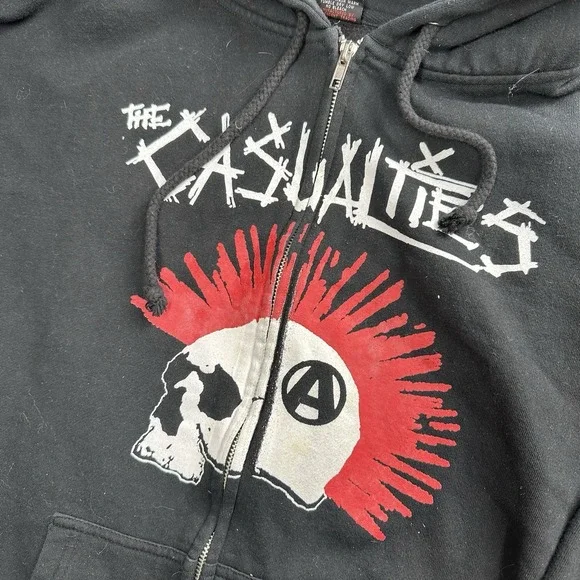 The Casualties 2004‎ Band Hoodie Size Medium Can't Stop Us Bastards Y2K Punk